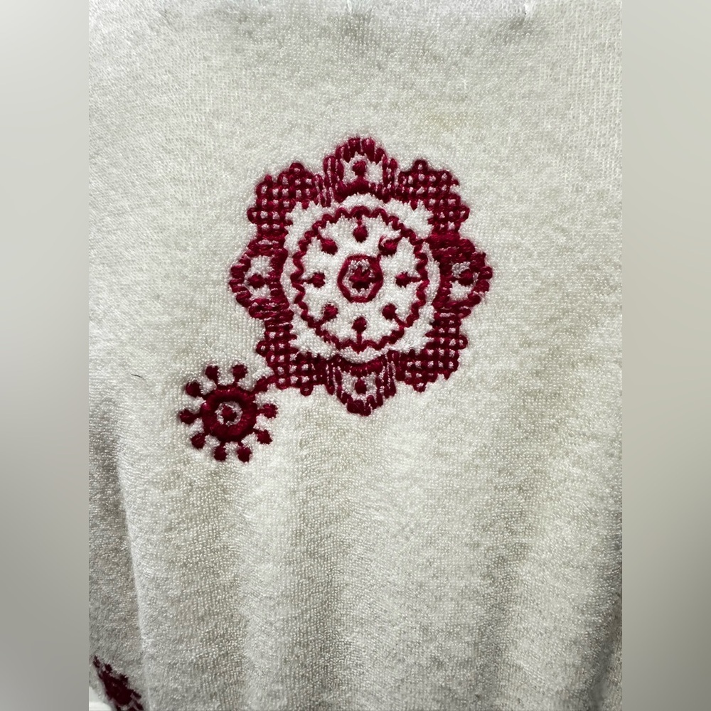 Juicy Couture Fashion Angel Cherry Red Sonia Floral EmbroideryTerry Mini Dress M - Picture 12 of 14